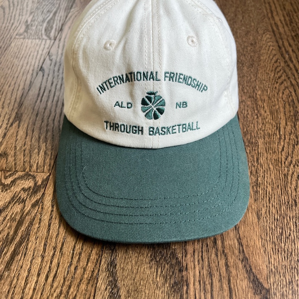 Aimè Leon Dore x New Balance Green and White Cap